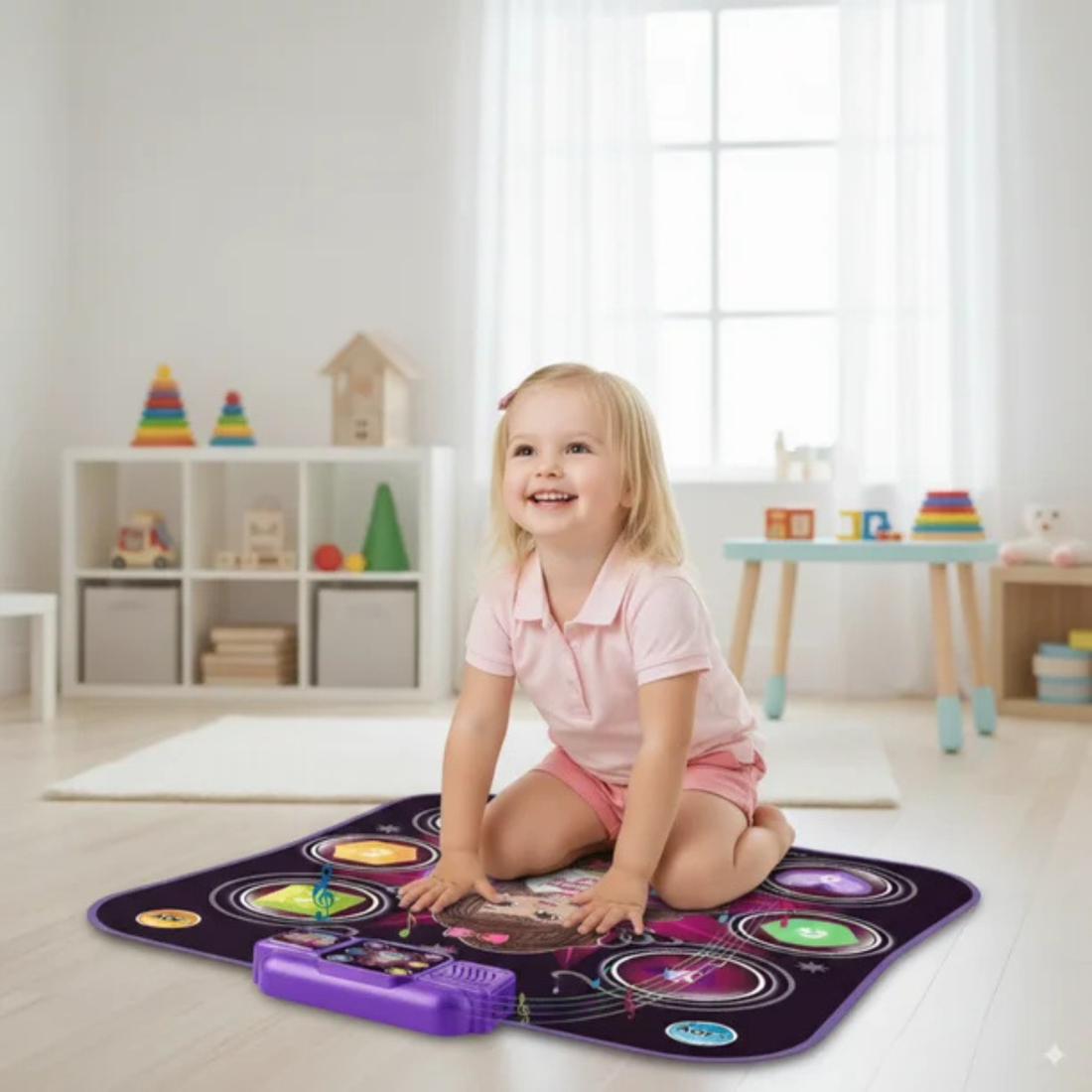 Sqaure LED Dance Mat for Kids 3-12 Years