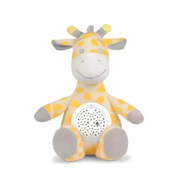 3-in-1 Giraffe Plush Soother Toy for Newborns 0M+ – Star Projector & Soothing Sounds