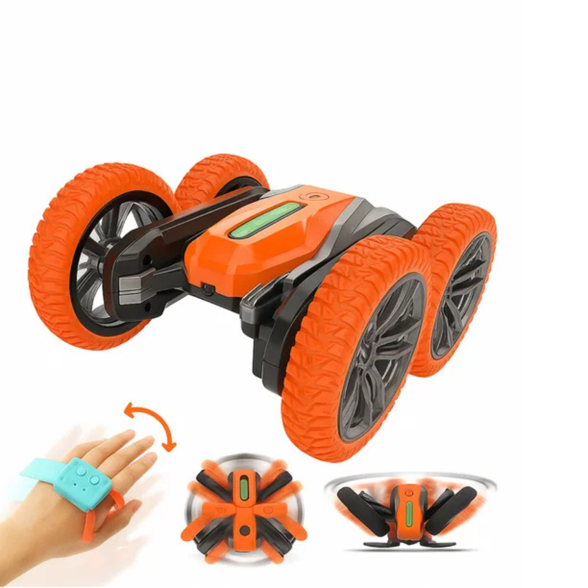 4WD Double-Sided Stunt Racer 2.4GHz RC Car Toy-All Terrain