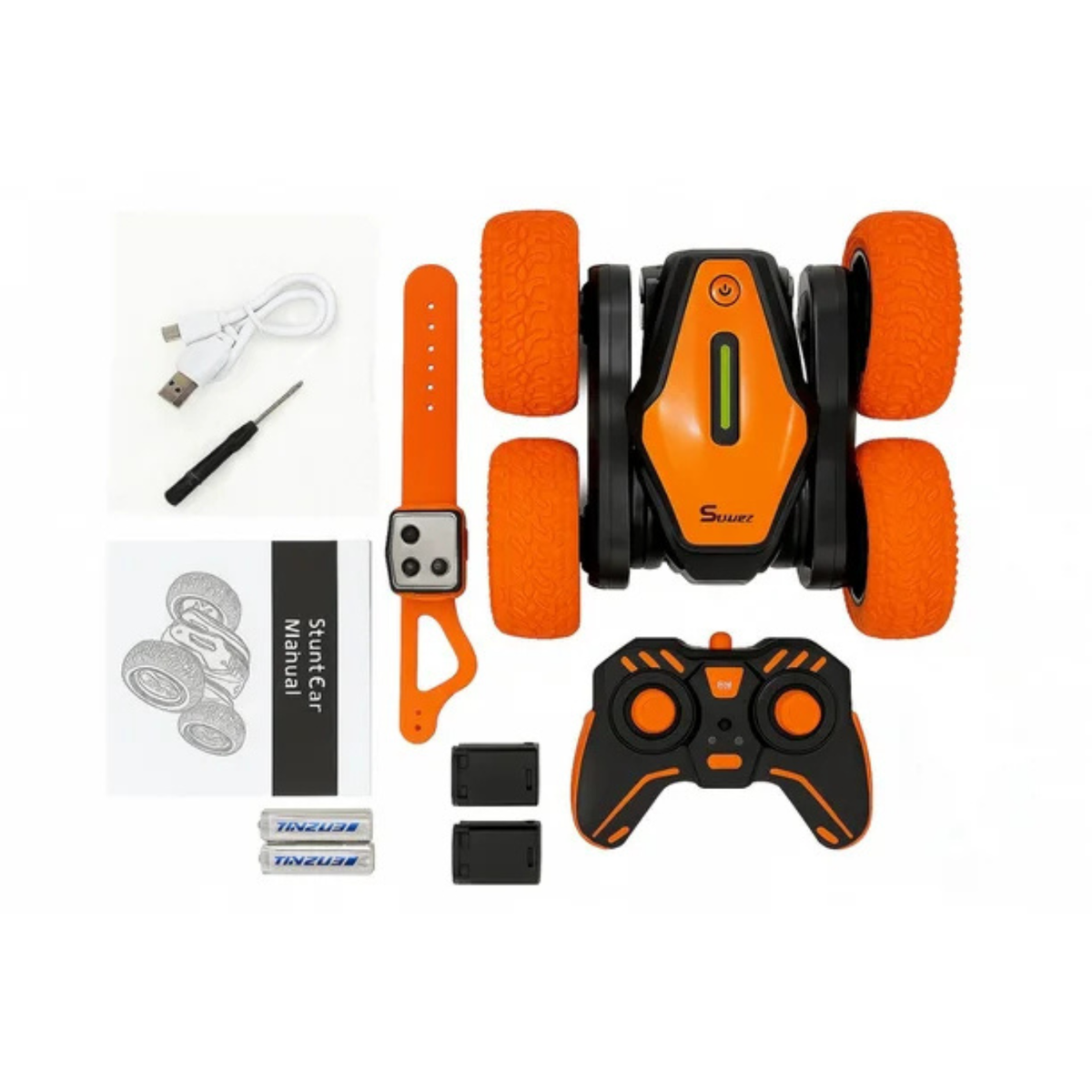 4WD Double-Sided Stunt Racer 2.4GHz RC Car Toy-All Terrain