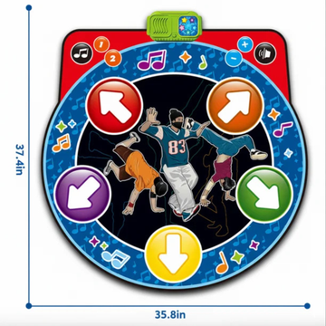Round LED Dance Mat for Kids 3-12 Years
