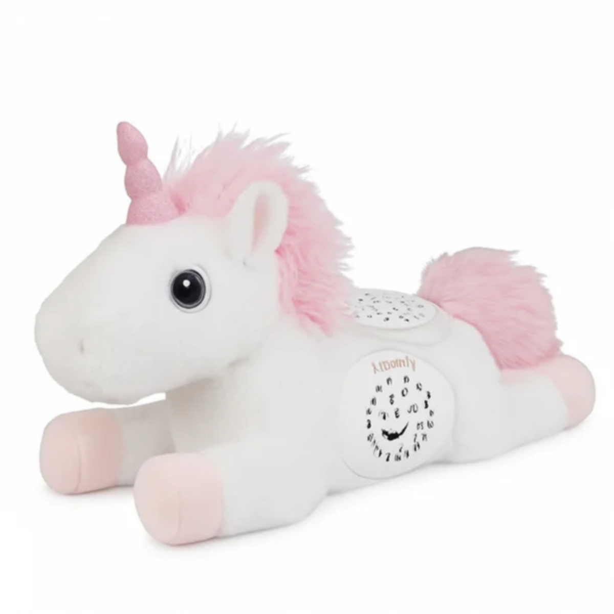 Unicorn 3-in-1 Plush Soother Toy for Newborns 0M+ with Star Projector and Soothing Sounds