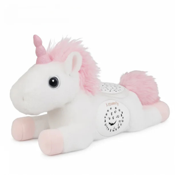 Unicorn 3-in-1 Plush Soother Toy for Newborns 0M+ with Star Projector and Soothing Sounds
