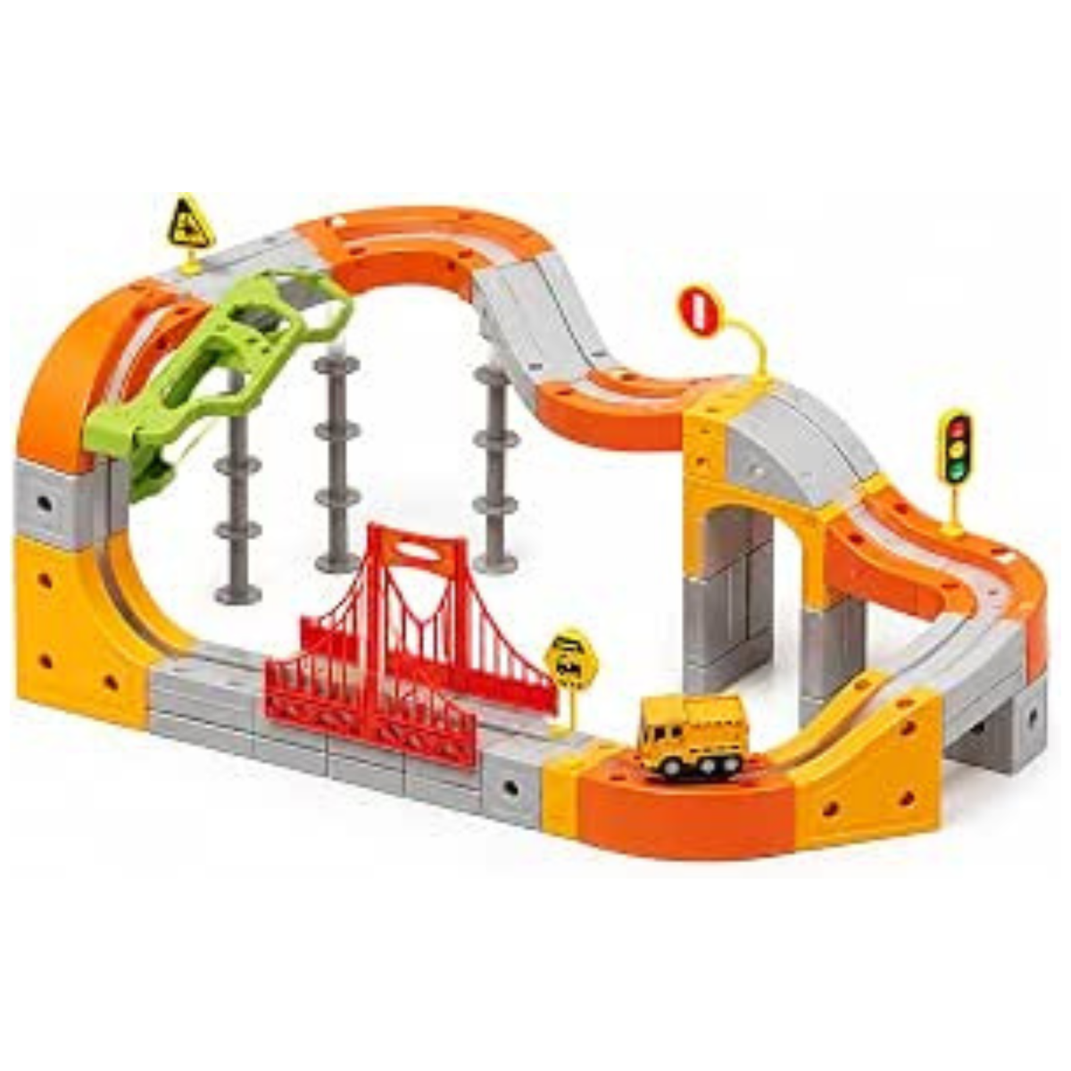 Electric Train Set for Kids, 68-Piece 3D Infinity Track Railway Toy