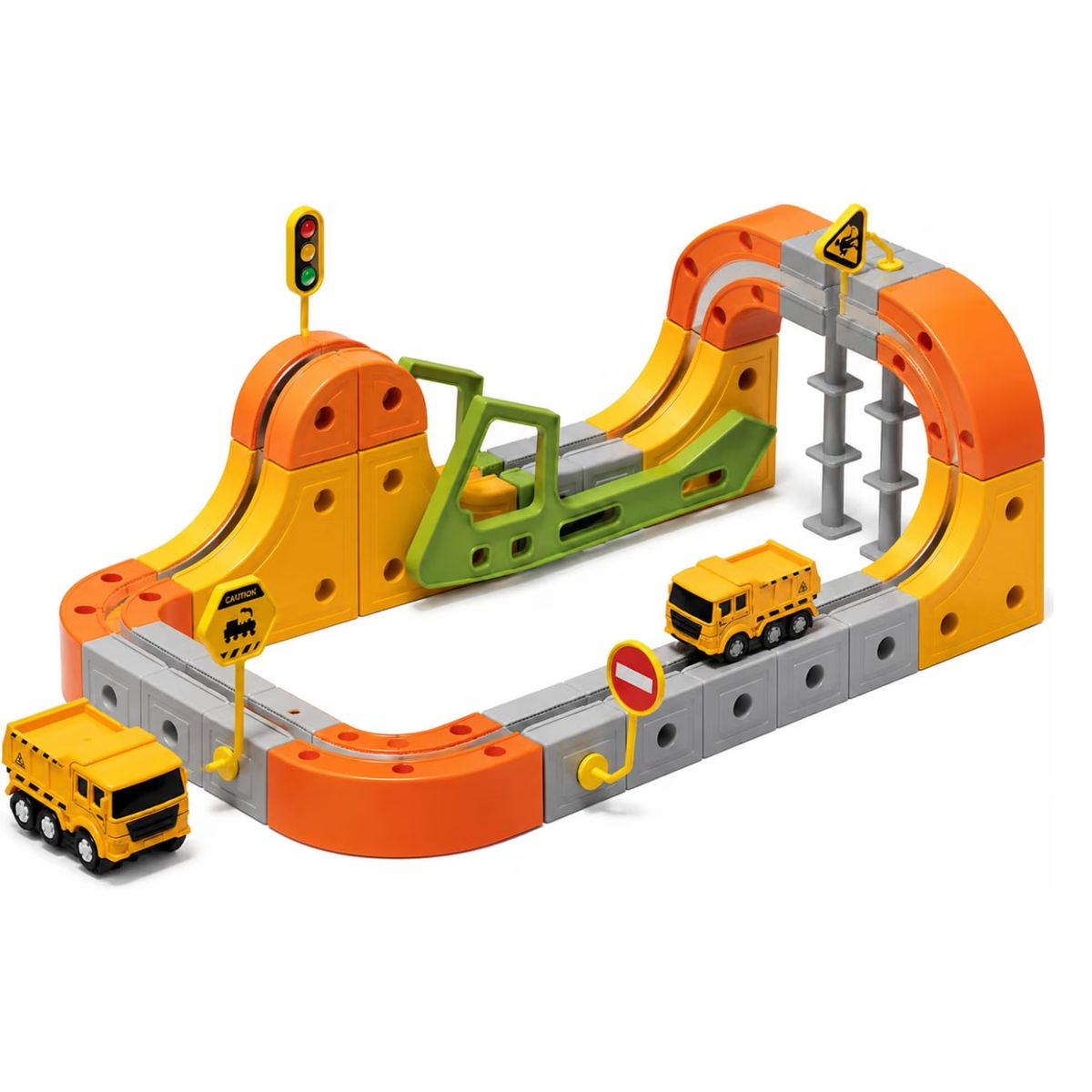 Electric Train Set for Kids, 68-Piece 3D Infinity Track Railway Toy