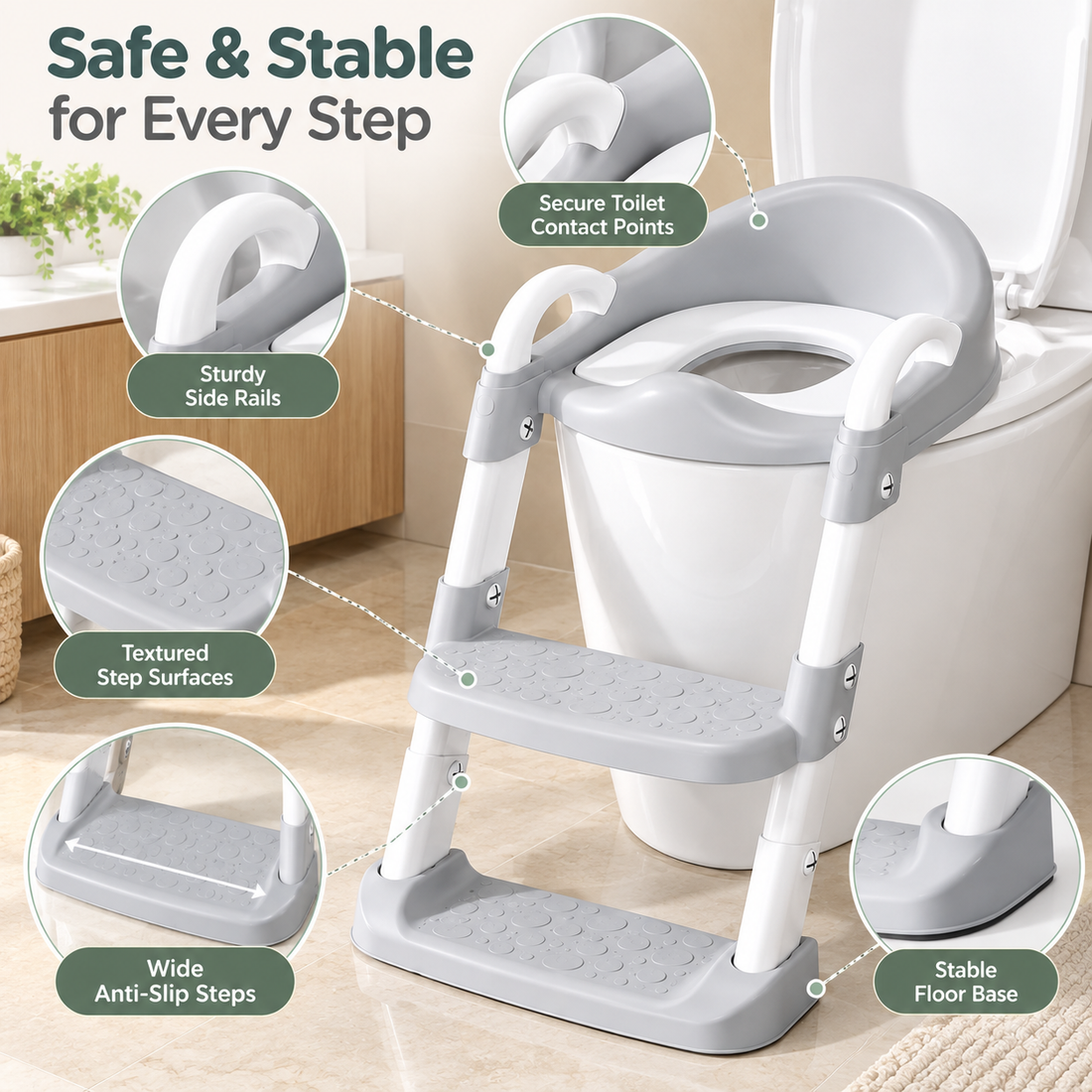 Potty Training Seat with Step Stool Ladder