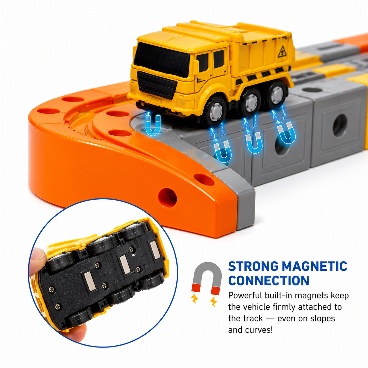 Electric Train Set for Kids, 68-Piece 3D Infinity Track Railway Toy
