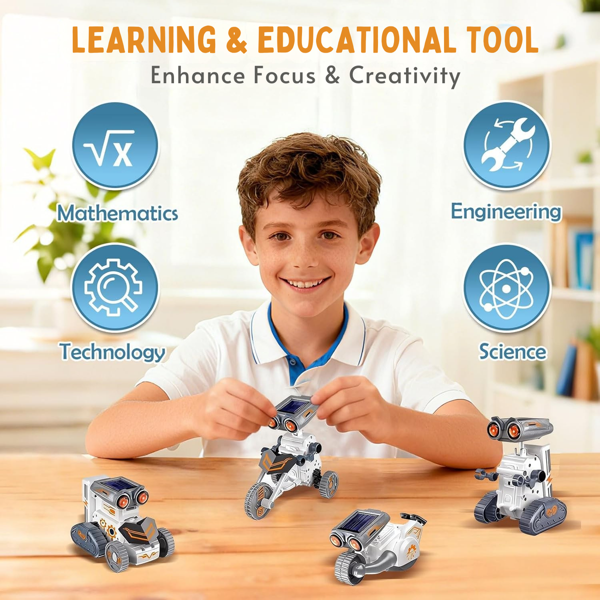 14-in-1 Solar Robot STEM Building Kit