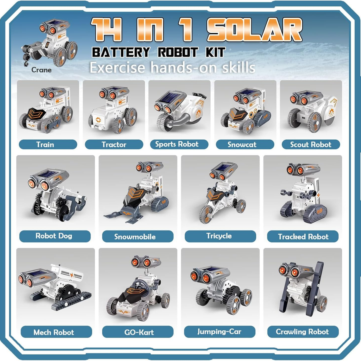 14-in-1 Solar Robot STEM Building Kit