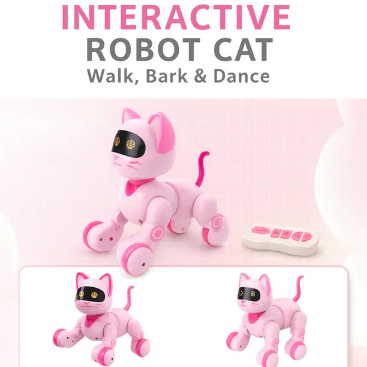 Happy Kitten Robot Cat – Interactive Remote & Touch-Controlled Robotic Pet for Kids Ages 3+