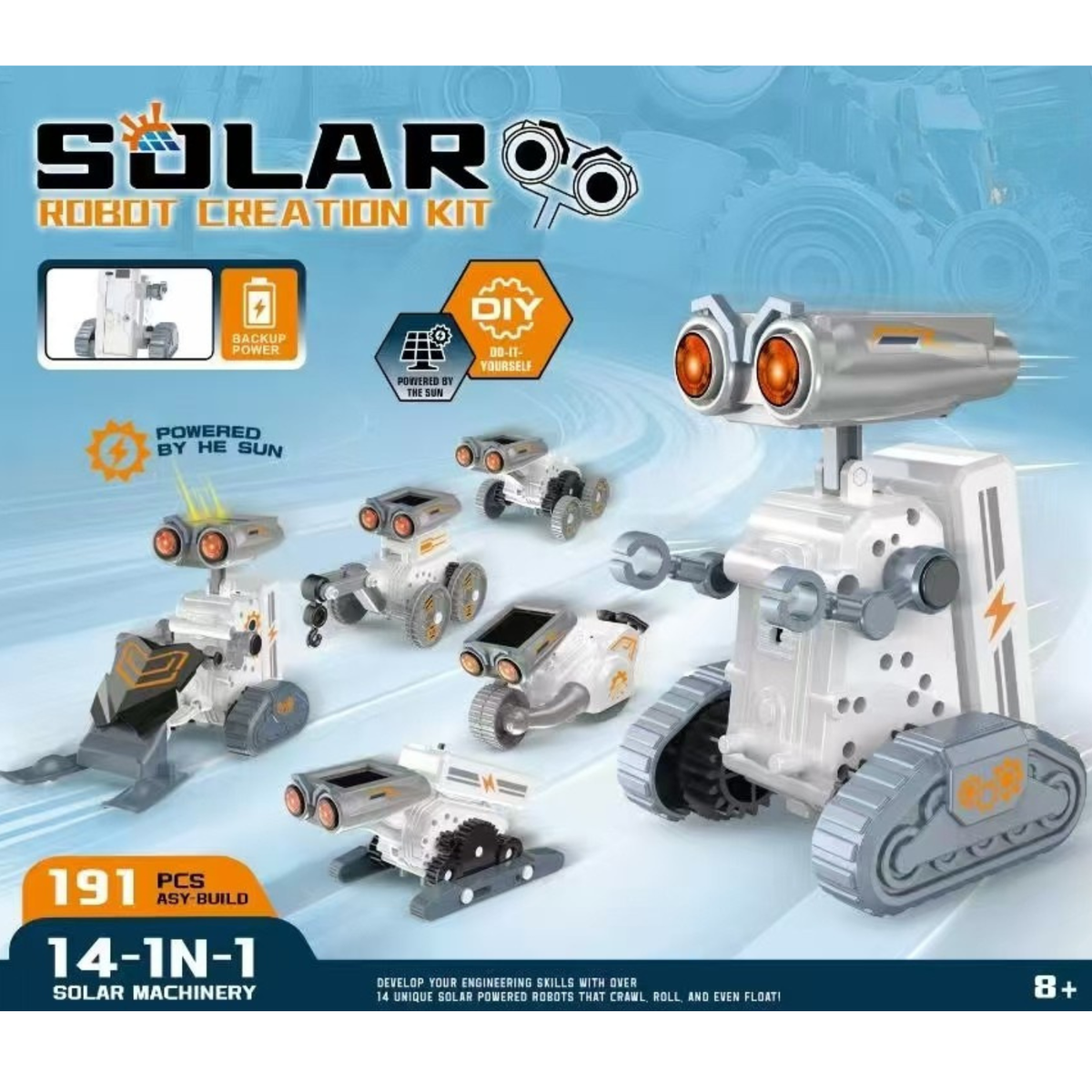 14-in-1 Solar Robot STEM Building Kit