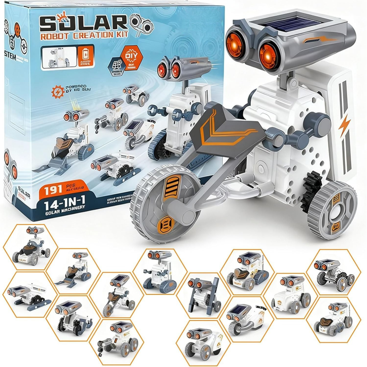 14-in-1 Solar Robot STEM Building Kit