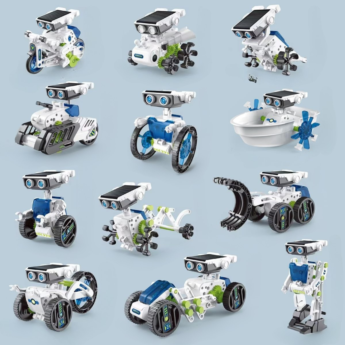 12-in-1 Solar Robot STEM Building Kit for Kids