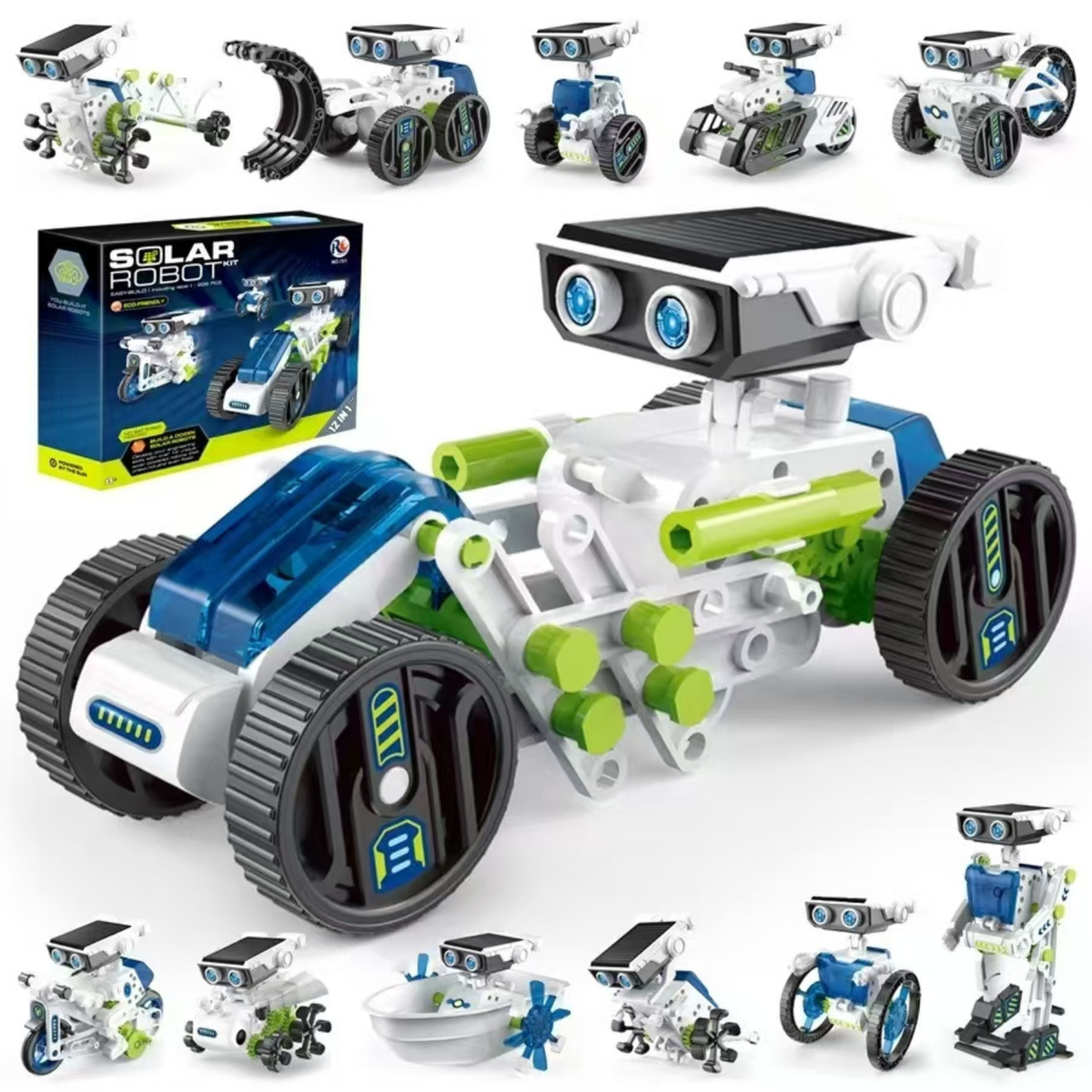 12-in-1 Solar Robot STEM Building Kit for Kids